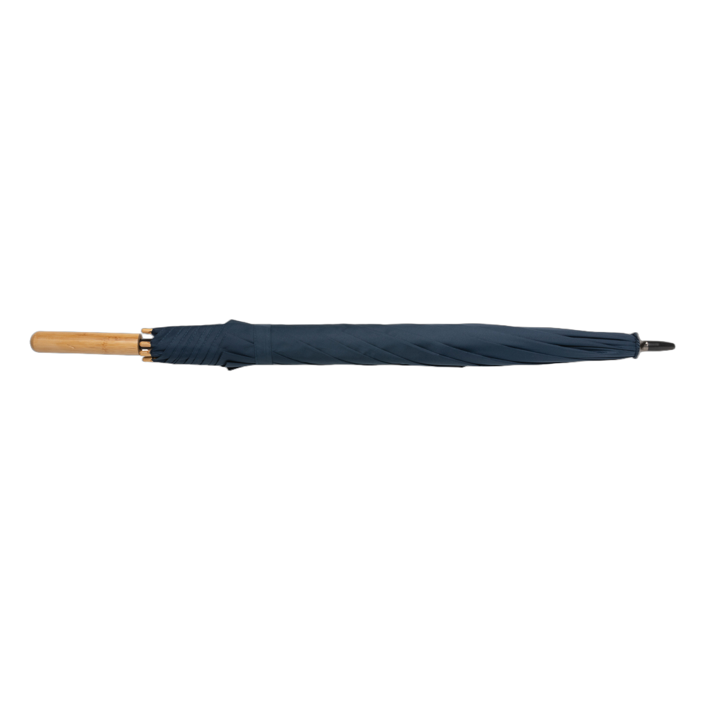 23" Impact AWARE™ RPET 190T auto open bamboo umbrella