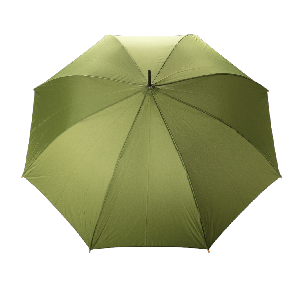 27" Impact AWARE™ RPET 190T auto open bamboo umbrella