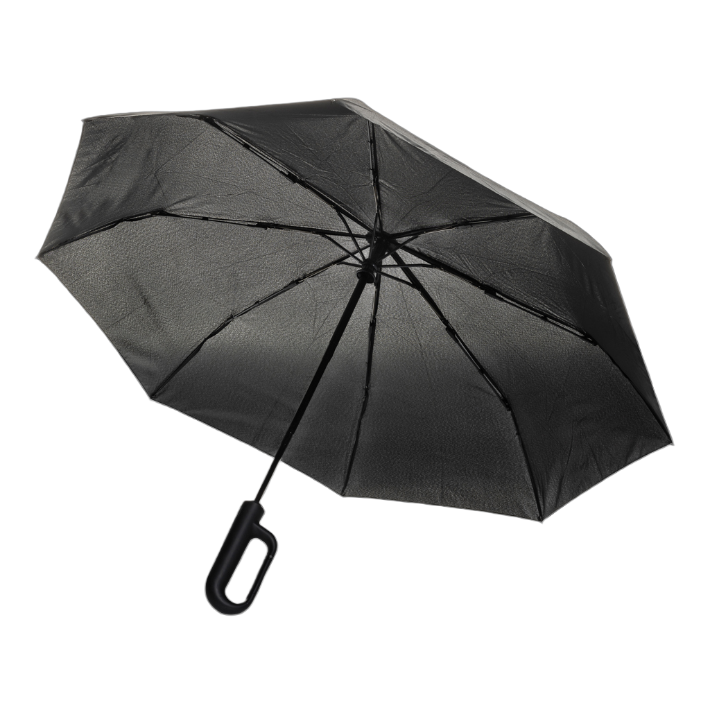 Yara 21" AWARE™ RPET solid colour umbrella with carabiner
