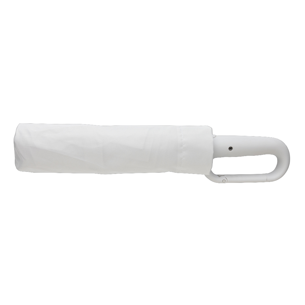 Yara 21" AWARE™ RPET solid colour umbrella with carabiner