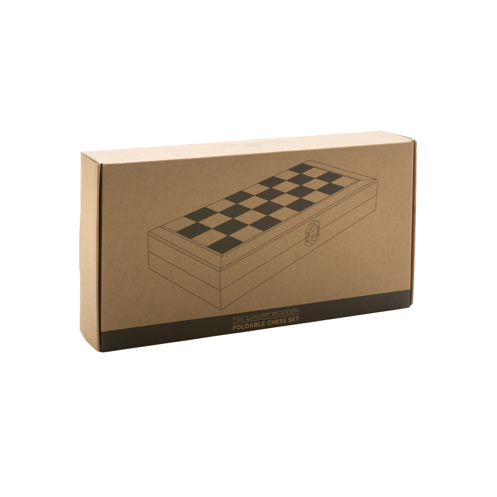 Luxury wooden foldable chess set
