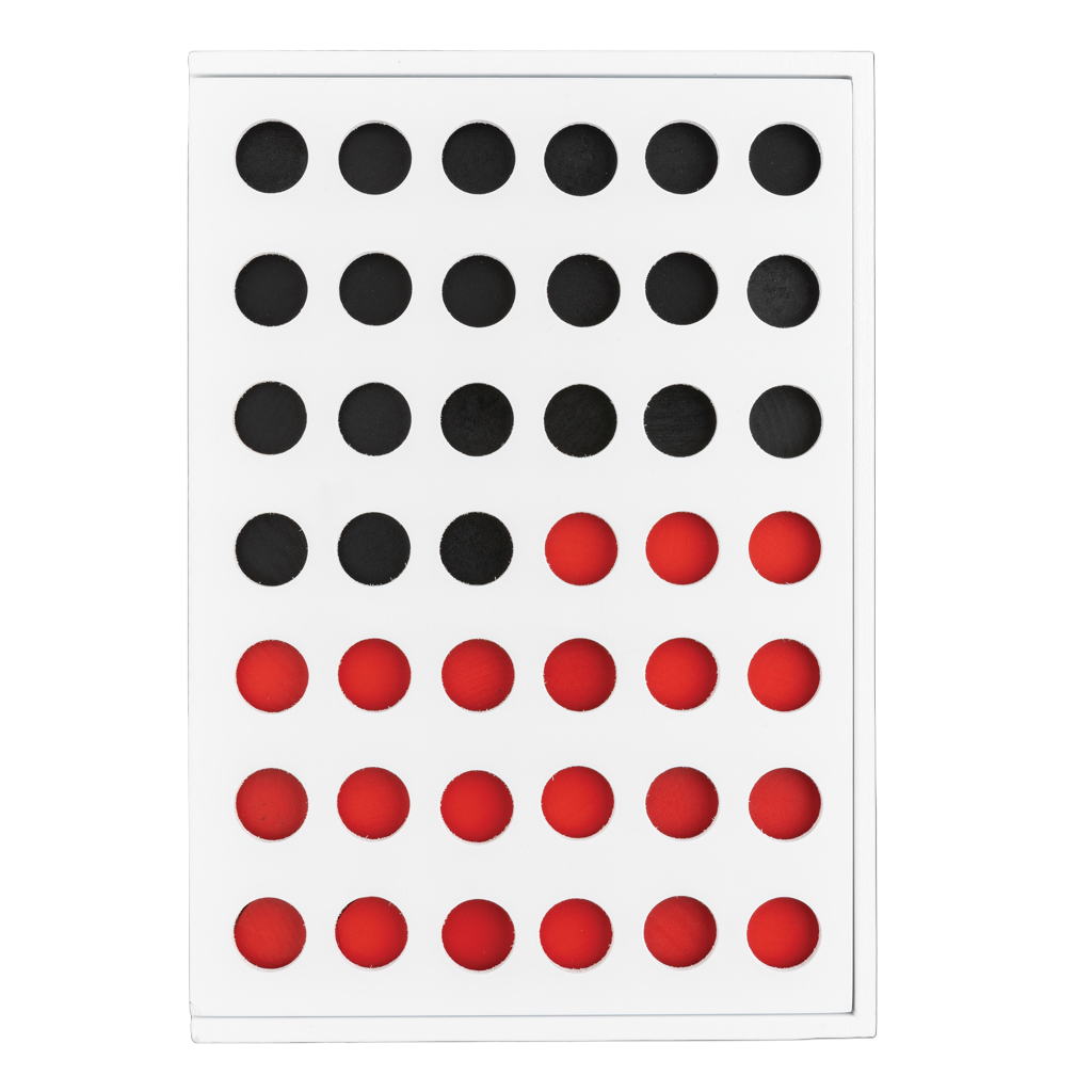 Connect four wooden game