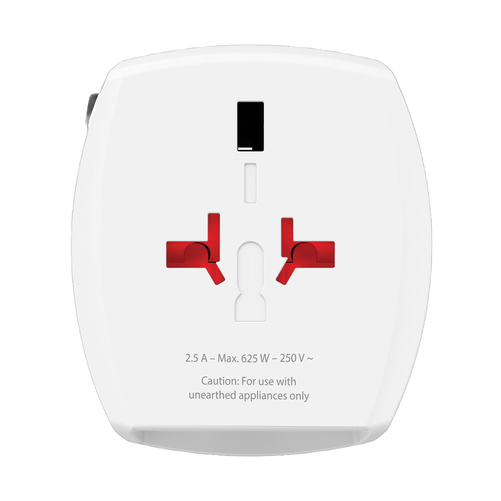 SKROSS World Travel Adapter MUV 2-pole with USB A and C