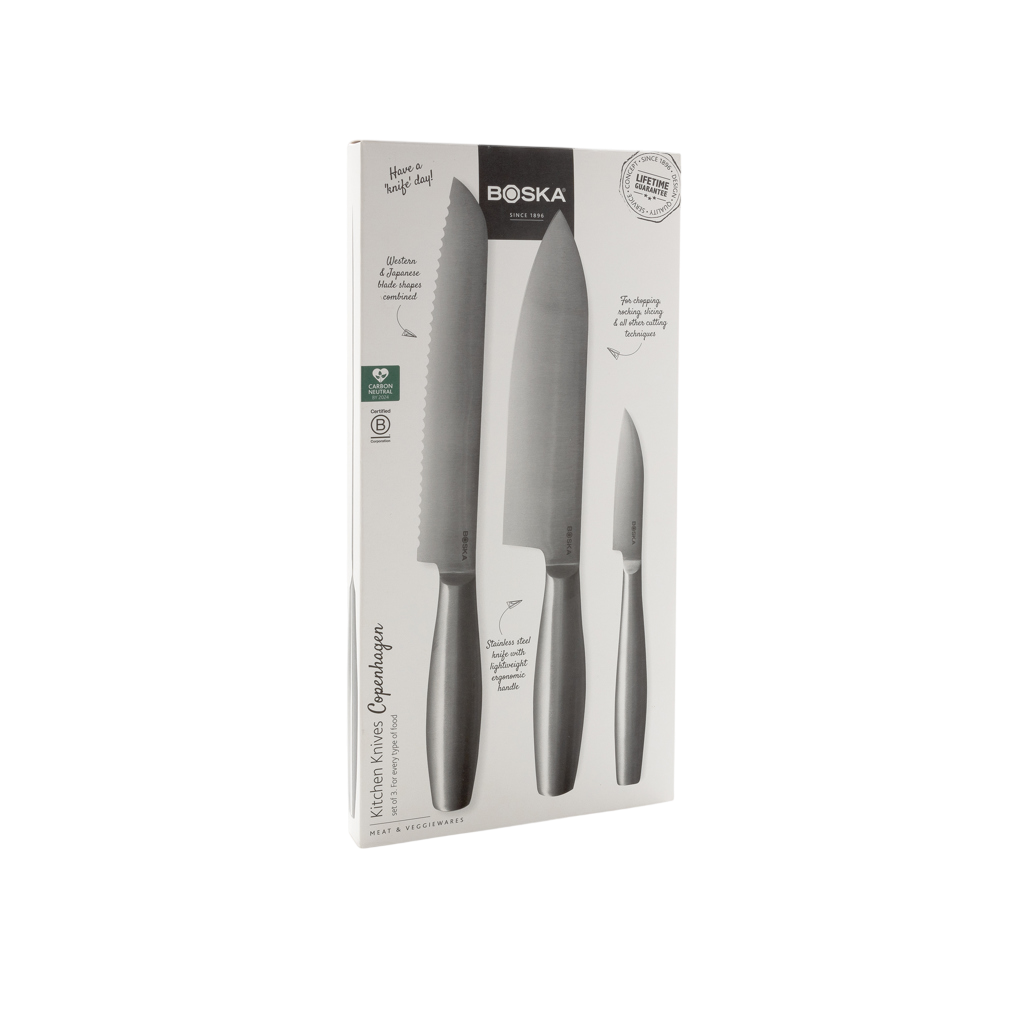 BOSKA Kitchen Knives Copenhagen, set of 3