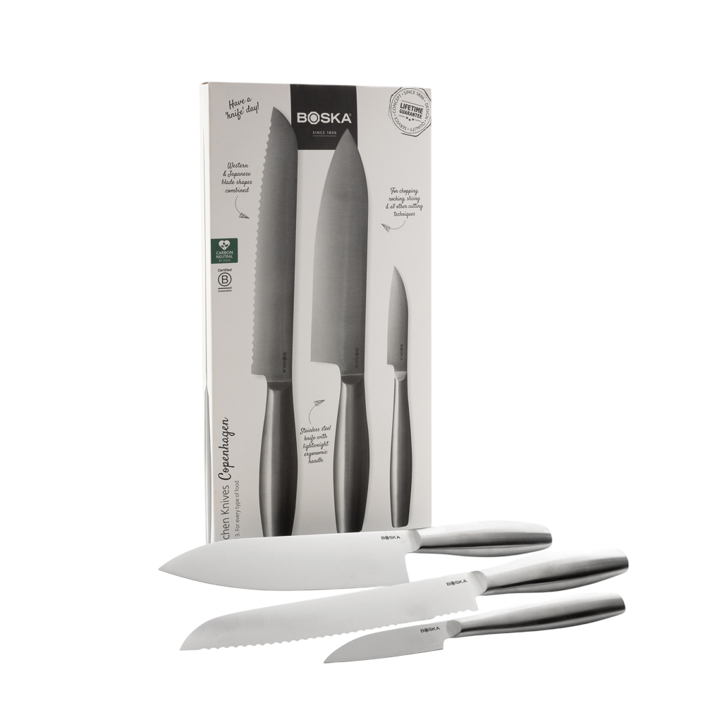 BOSKA Kitchen Knives Copenhagen, set of 3
