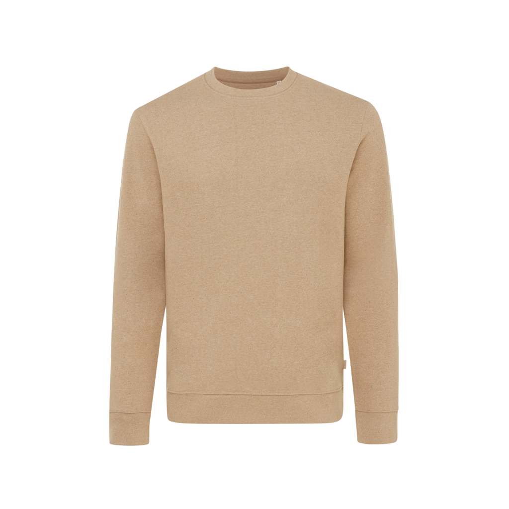 IQONIQ Denali recycled cotton crew neck undyed