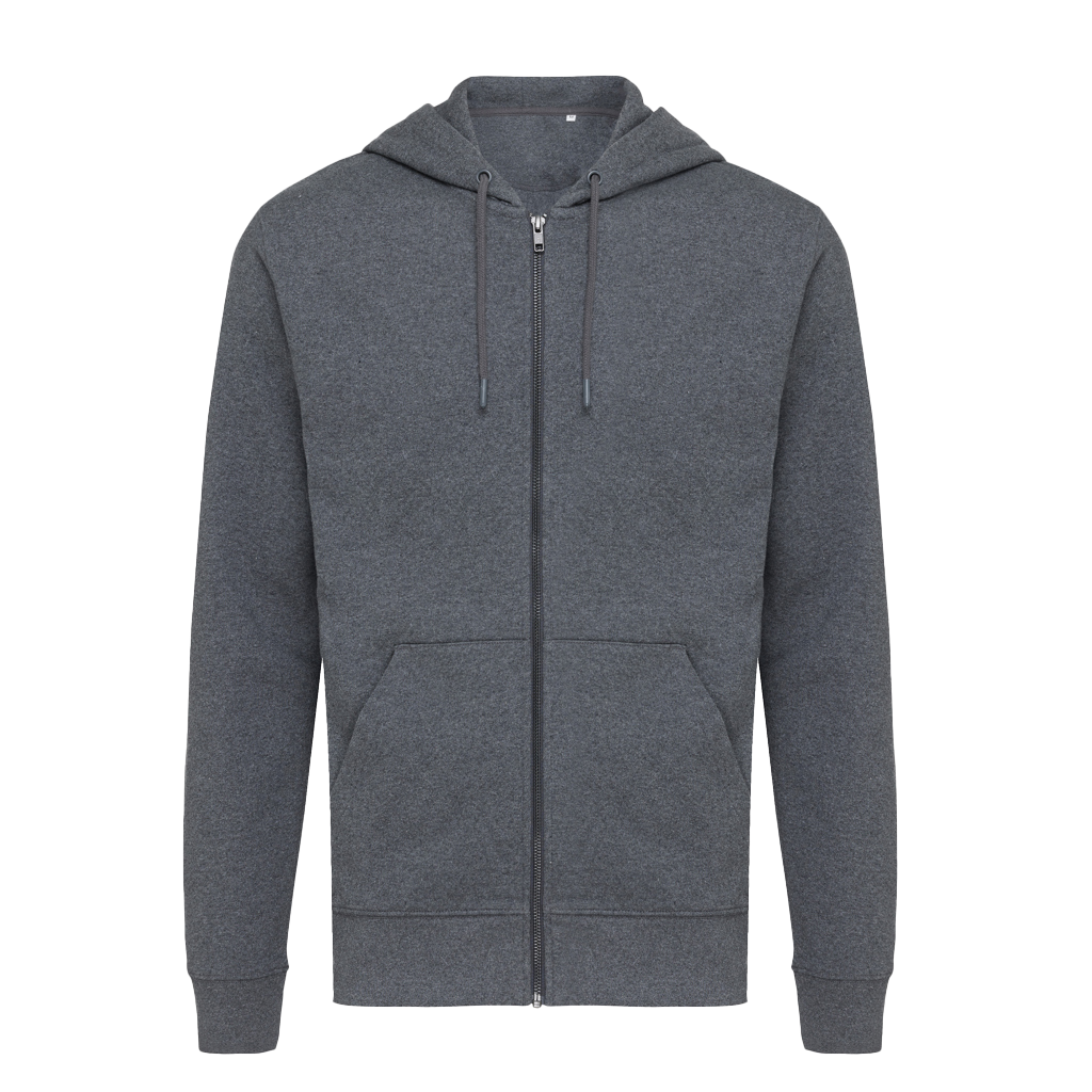 IQONIQ Abisko recycled cotton zip through hoodie