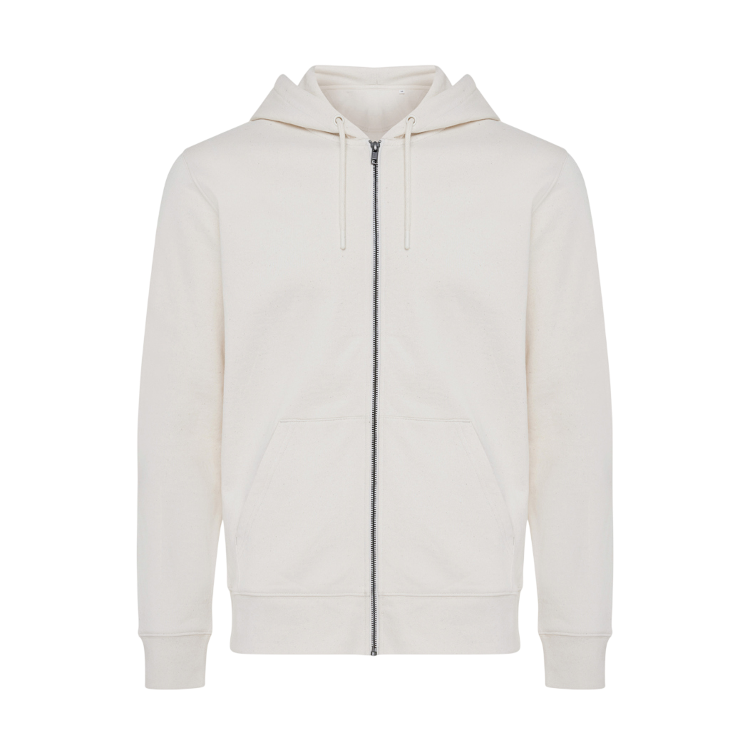 IQONIQ Abisko recycled cotton zip through hoodie