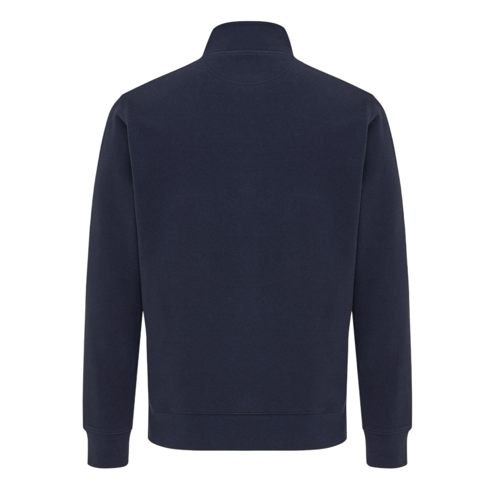 IQONIQ Elgon recycled cotton quarter zip sweater