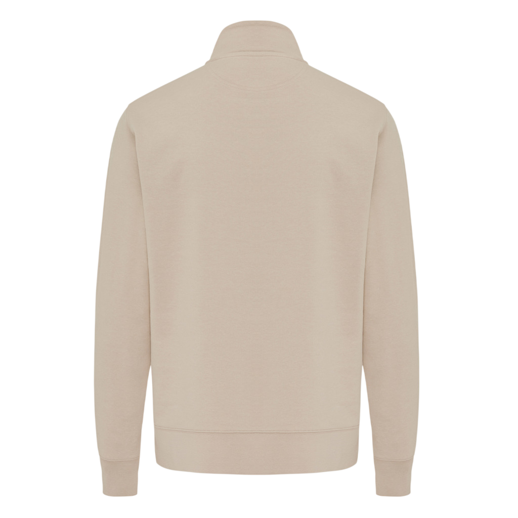 IQONIQ Elgon recycled cotton quarter zip sweater