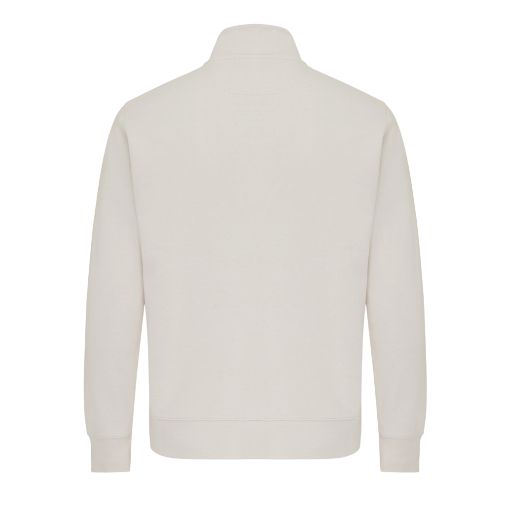 IQONIQ Elgon recycled cotton quarter zip sweater